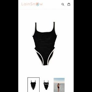 Lain Snow Swim One Piece Black